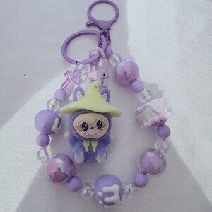 THE MONSTERS Dangling LABUBU Charm keychain, mobile phone chain, bag chain  #5